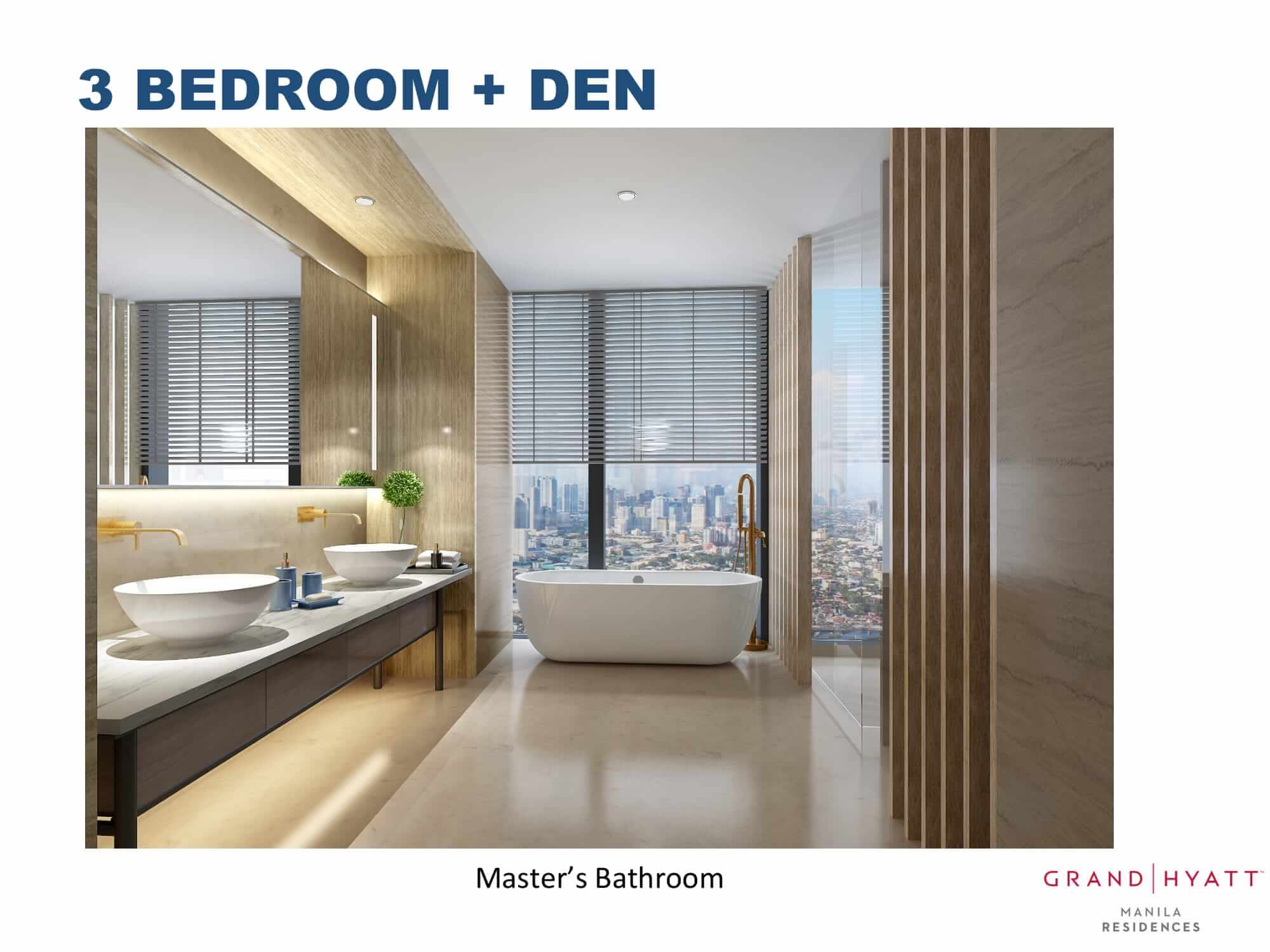 3 BEDROOMS + DEN - GRAND HYATT RESIDENCES GOLD TOWER